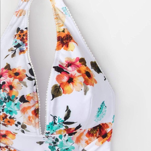 NWT XL CUPSHE Floral One Piece Swimsuit - Picture 4 of 7